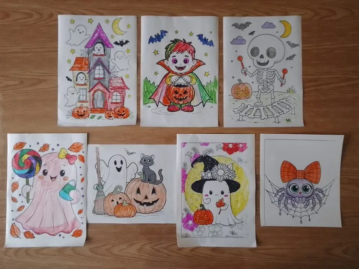 Рисунки-раскраски детей